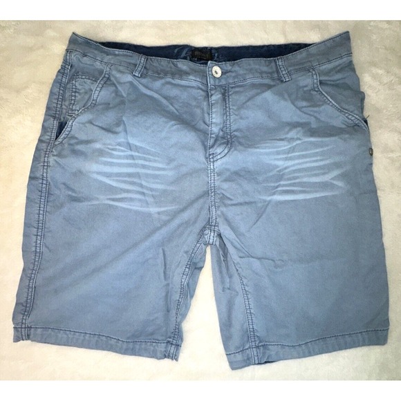 Buffalo David Bitton Shorts Mens Sz 36(39") Gray Blue 9" Inseam EUC - READ - Picture 1 of 11